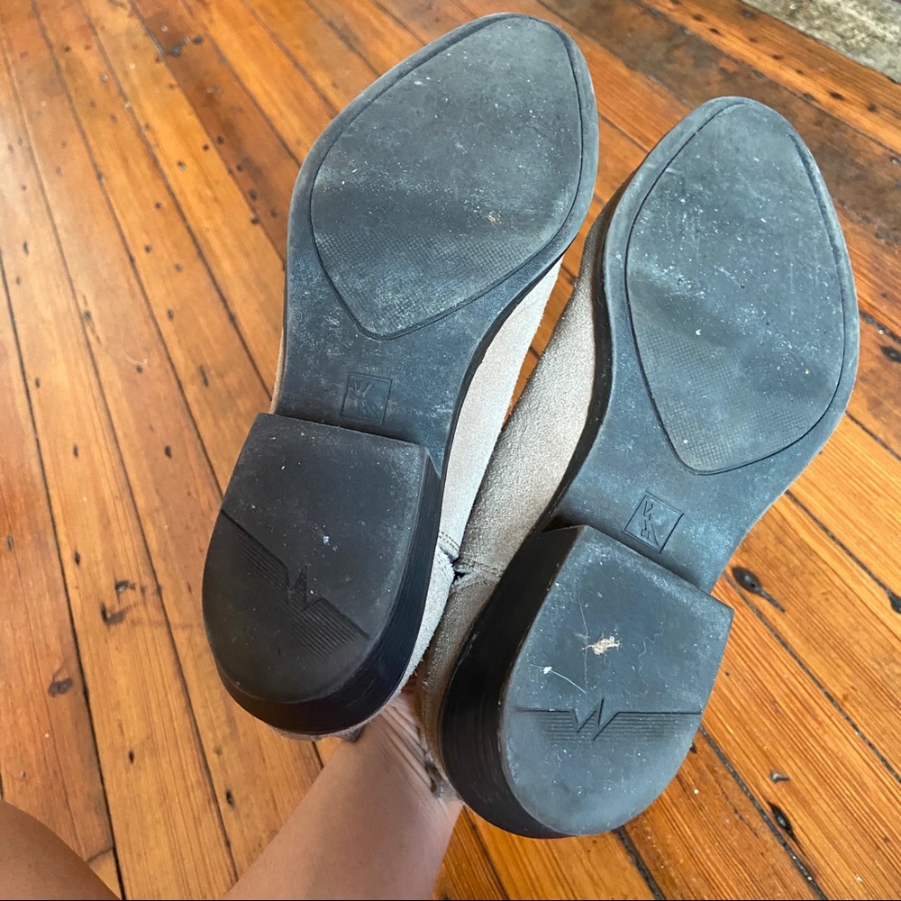 White Mountain Suede Taupe Booties - Picture 6 of 9